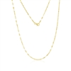 14K Yellow Gold Oval Linked Mirror Chain