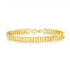 14K Yellow Gold, Double Triangle Link Bracelet