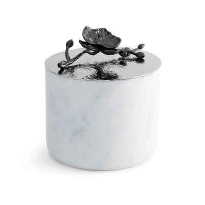 Black Orchid Large Marble Candle