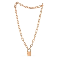 BRONZE NECKLACE ROSE GOLD