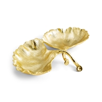 New Leaves Ginkgo Double Compartment Dish