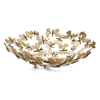 Butterfly Ginkgo Centerpiece Bowl