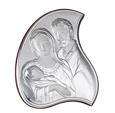 Italian 925 Silver Argento Holy Family Icon