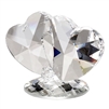 Italian Crystal Double Heart Figurine