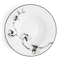 Black Orchid Dinnerware - Rimmed Bowl