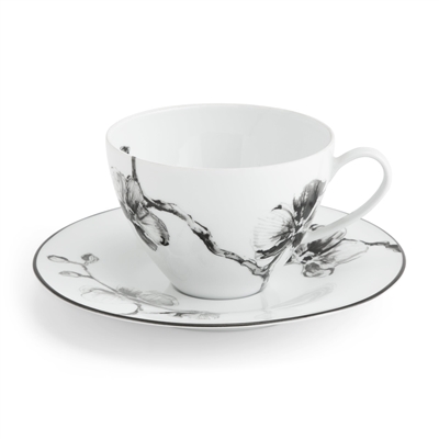 Black Orchid Dinnerware - Cup & Saucer