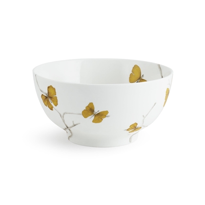 Butterfly Ginkgo Porcelain Serving Bowl