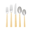 Twist Gold 5-Piece Flatware Set