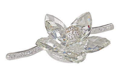 Debora Carlucci Medium Size Crystal Beaded Swarovski Flower with Stem