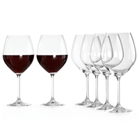 Tuscany Classics Red Wine Glass Set, Buy 4 Get 6