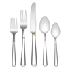 Todd Hill Gold 5-Piece Flatware Set