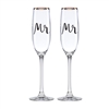 Bridal Party Mr. & Mr. 2-Piece Champagne Flute Set