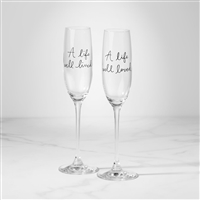 Charmed Life 2-Piece Toasting Flutes