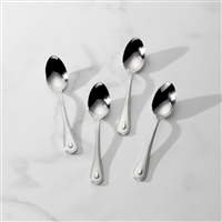 French Perle Teaspoons, Set of 4