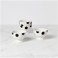 On The Dot Assorted Footed Dessert Bowls, Set of 4