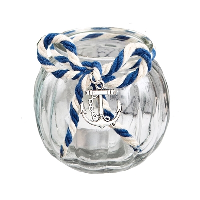 Glass Round Globe Candle Holder