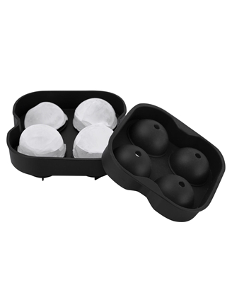 4-Sphere XL Black Silicone Ice Mold