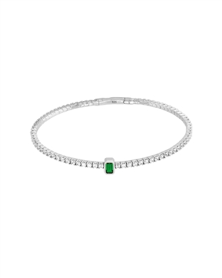 RADIANCE EMERALD FLEXIBLE TENNIS BRACELET