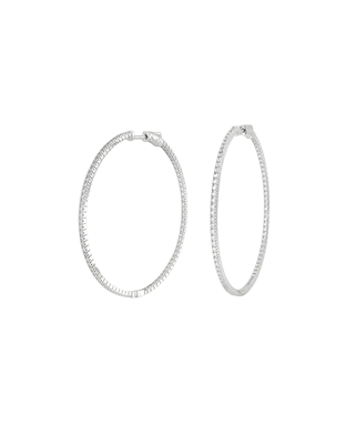 INSIDE-OUT HOOP EARRINGS IN CZ
