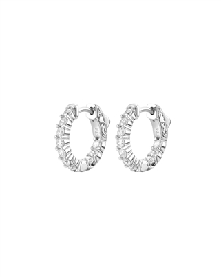 MINI INSIDE-OUT HOOP EARRINGS IN CZ