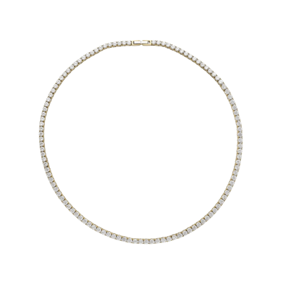 ROUND CUT RIVIERE TENNIS NECKLACE