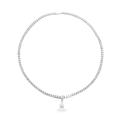 SOLITAIRE TENNIS NECKLACE