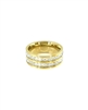 SQUARE ZIRCONIA DOUBLE RING