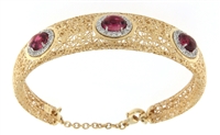 Bracciale con Brillianti Fantasia e Tourmaline