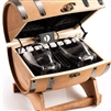Whiskey Glasses and Accessories in Whiskey Barrel Gift Box