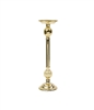 Tall Traditional Gold Brass Candle Holder