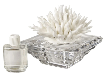 Debora Carlucci White Coral Crystal Base Aromatherapy Diffuser w/ Scent