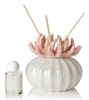 Debora Carlucci Coral Reed Diffuser W/ Frosted Porcelain Bottom