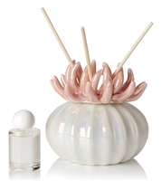 Debora Carlucci Coral Reed Diffuser W/ Frosted Porcelain Bottom