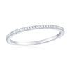 Sterling Silver, Eternity Diamond Band - (66 Stones)