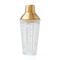 Gold Stainless Steel Glass Recipe Shaker