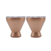 11 Oz Copper Insulated Cocktail Tumblers, Set Of 2