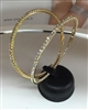 UNO AERRE by UNO AERRE Gold Plated Brass Hoop Earrings