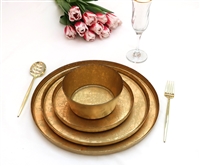 Set of 12 Dinnerware Set Shaded Gold