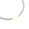 SLEEK CARABINER ANNE MIX CHAIN NECKLACE