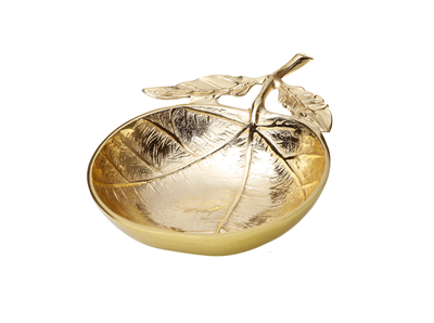 Gold Leaf Dish - 8.25"L