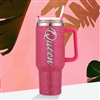 Bling QUEEN 40oz Stainless Steel Tumbler With Handle