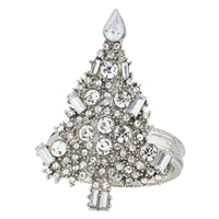 Crystal Tree Napkin Ring (Set of 4)