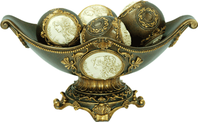 Center piece Cameo Brown with balls