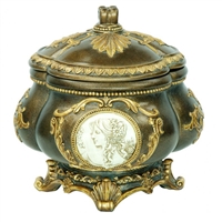 Cameo  9"H JEWELRY BOX