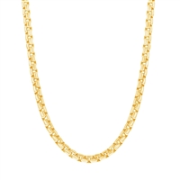 Sterling Silver 3mm Round Box Chain - Gold Plated