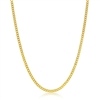 Stering Silver 2mm Curb Chain - Gold Plated