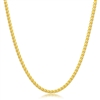 Sterling Silver 2.3mm Franco Chain - Gold Plated