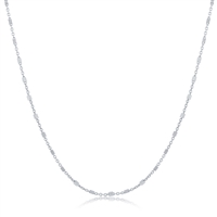 Sterling Silver Square Beads Chain