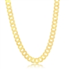 Sterling Silver 8mm Cuban Chain - Gold Plated