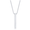 Stainless Steel Vertical Bar Necklace
